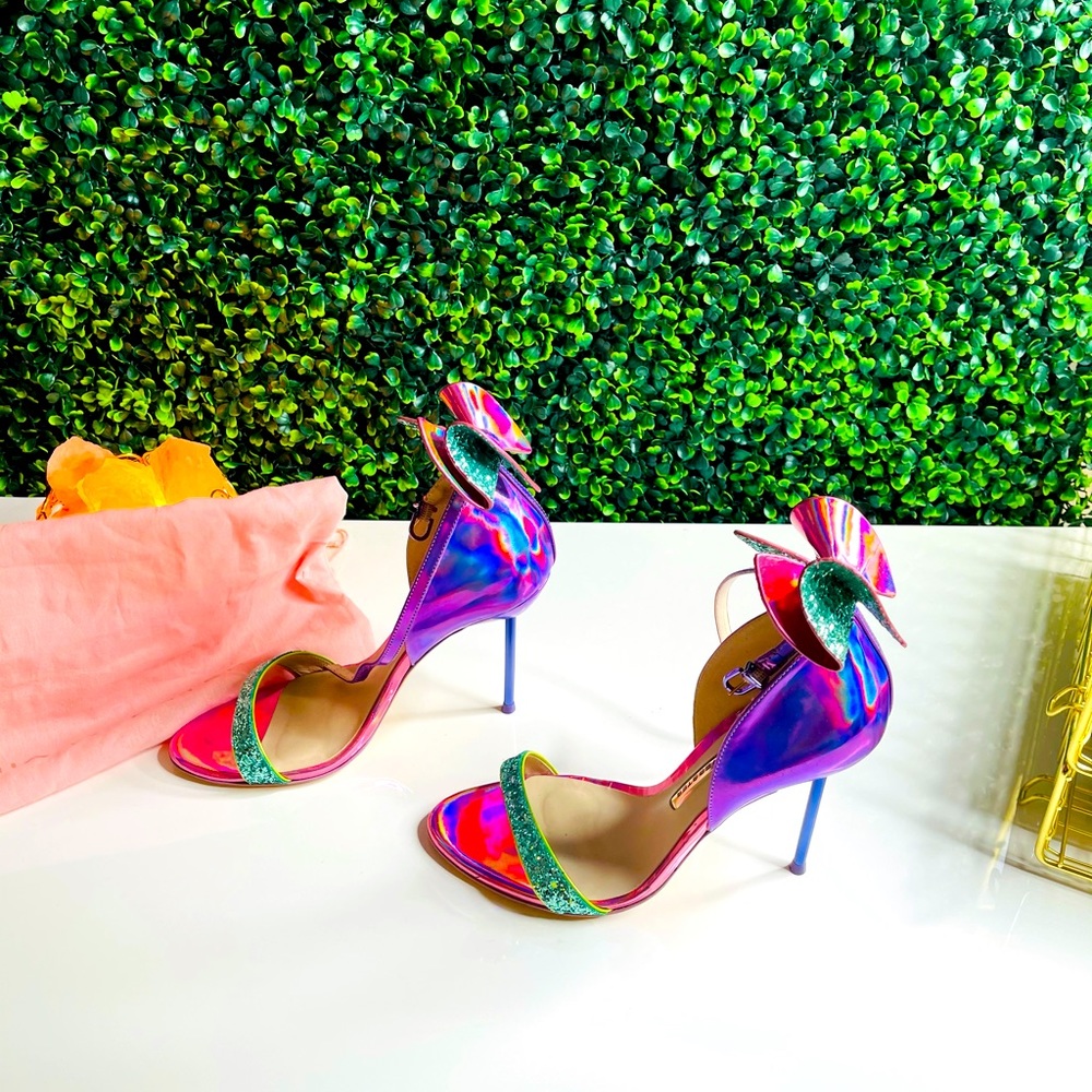 COPY - Sophia Webster Maya Bow Iridescent